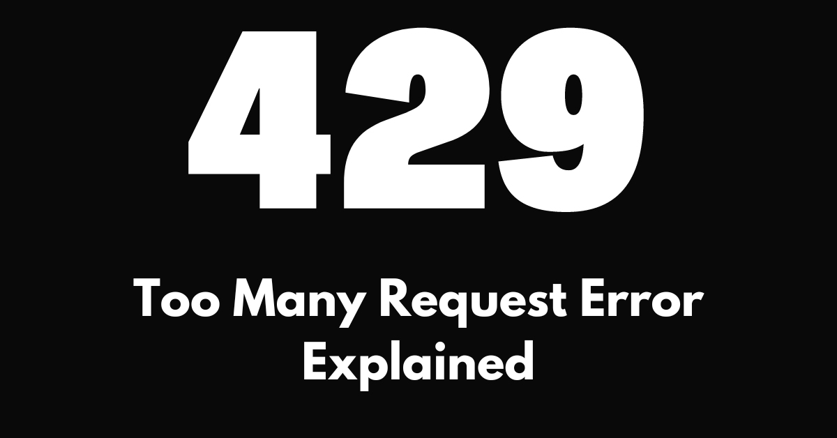 429 Error錯誤
